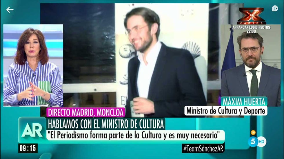 Máxim Huerta primera entrevista Ana Rosa Quintana
