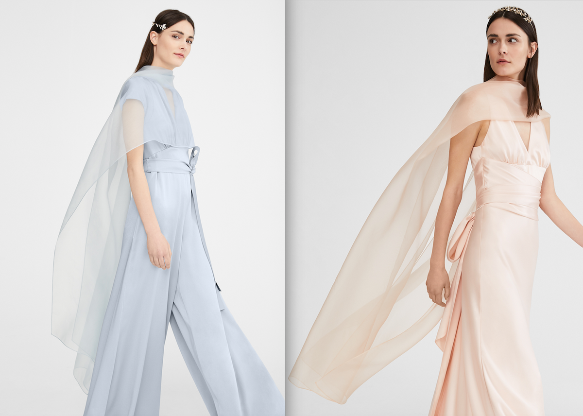 La collezione di Max Mara Bridal tra silhouette satinate e tubini