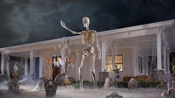giant 12 foot skeleton halloween decoration viral