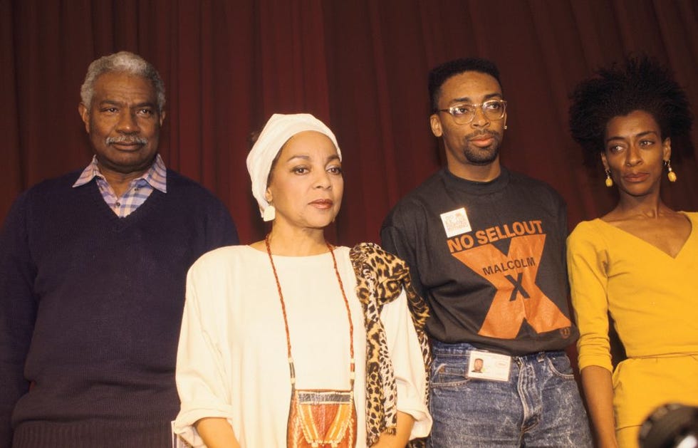 Cannes Film Festival During Film 'Do The Right Thing' On May 19th, 1989,In Cannes,France france may 19: cannes film festival during film do the right thing on may 19th, 1989,in cannes,france (photo by alexis duclos/gamma rapho via getty images)