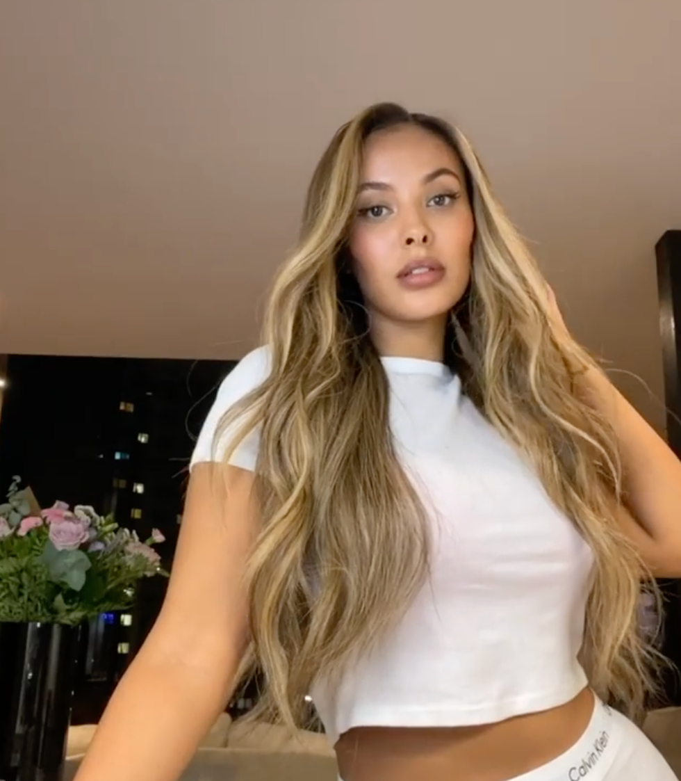 Maya Jama reveals blonde hair transformation