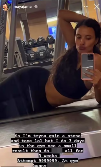maya jama workout