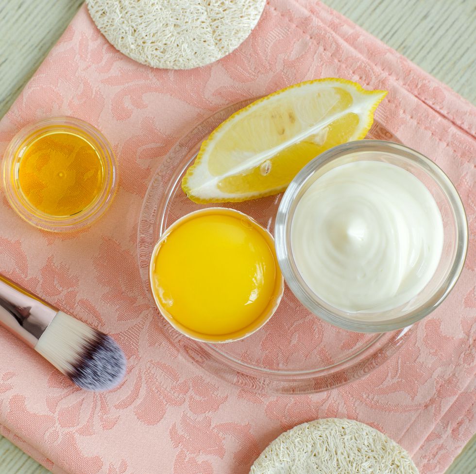 yogurt and lemon juice homemade face mask ingredients