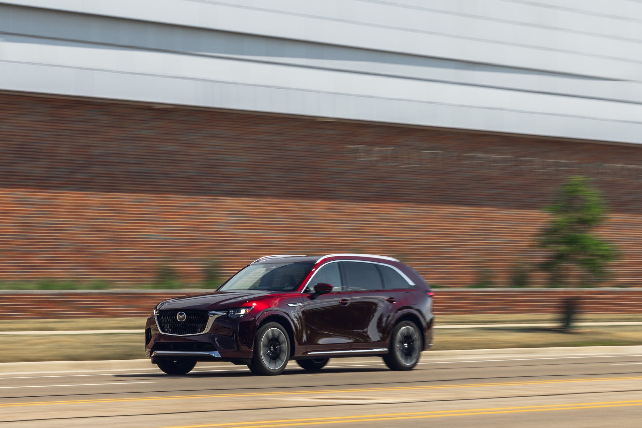 2025 Mazda CX-90 Red Highway