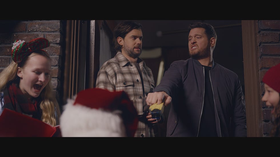 jack whitehall and michael buble in jack in time for christmas