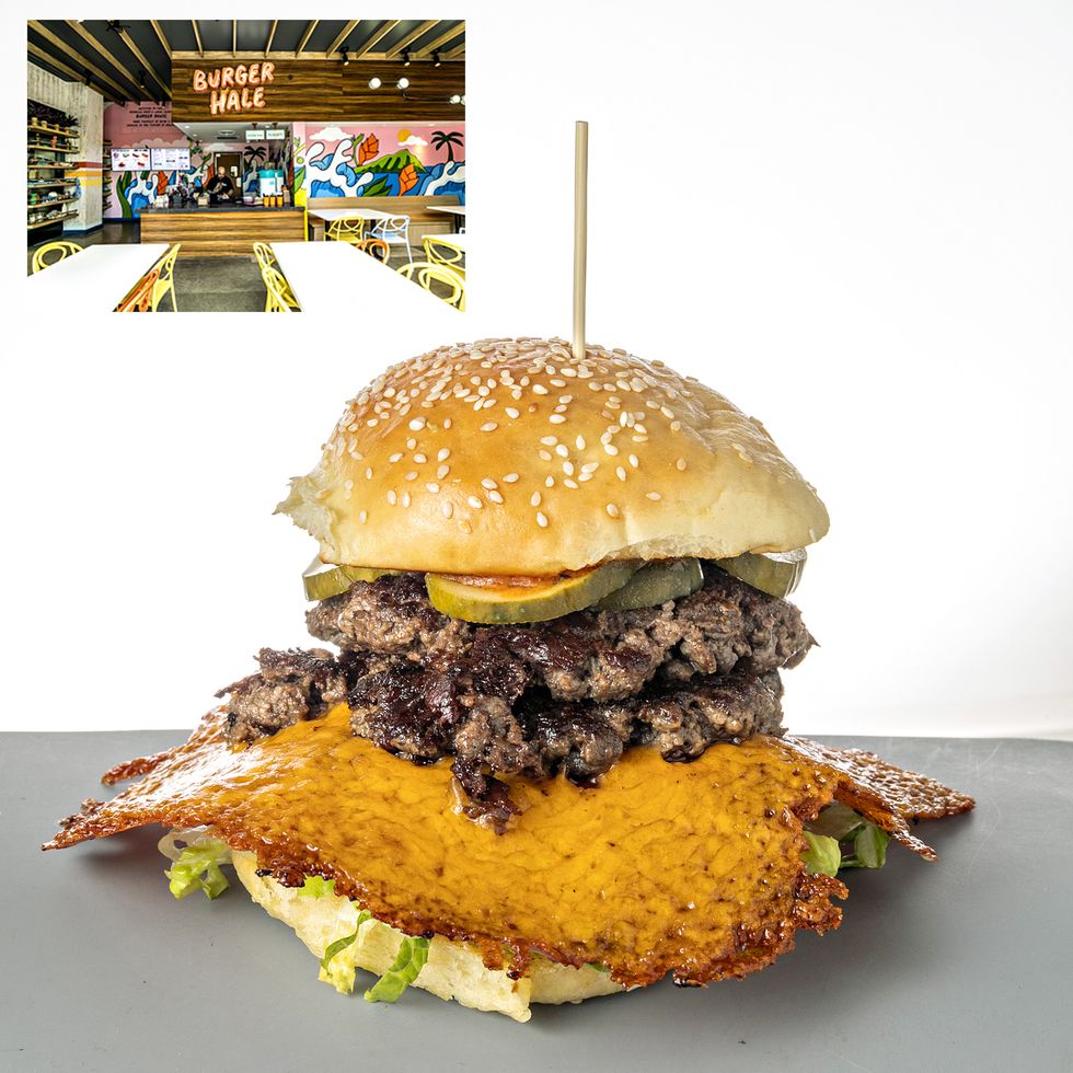Hamburger, Food, Cheeseburger, Buffalo burger, Veggie burger, Dish, Junk food, Cuisine, Slider, Burger king premium burgers, 