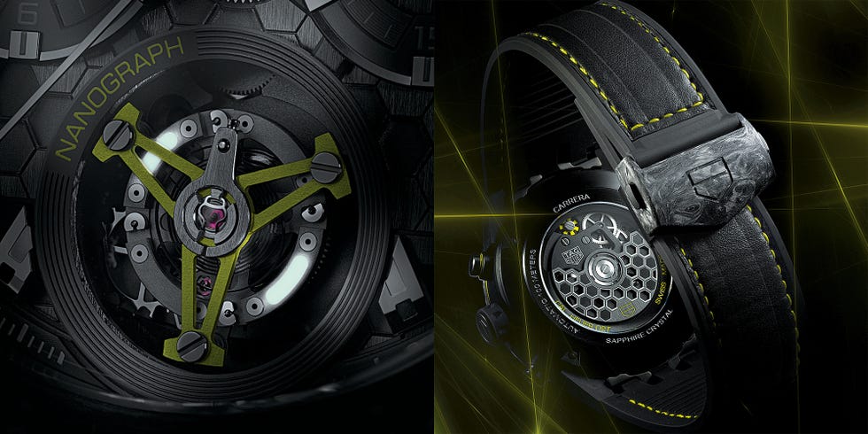 Tire, Automotive tire, Watch, Wheel, Formula one tyres, Automotive wheel system, Automotive design, Strap, Fashion accessory, Carbon, 