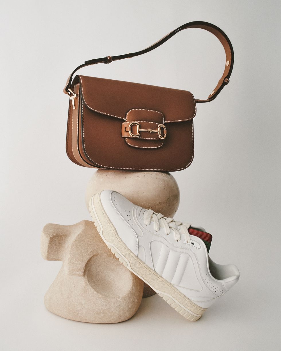 a purse and shoes