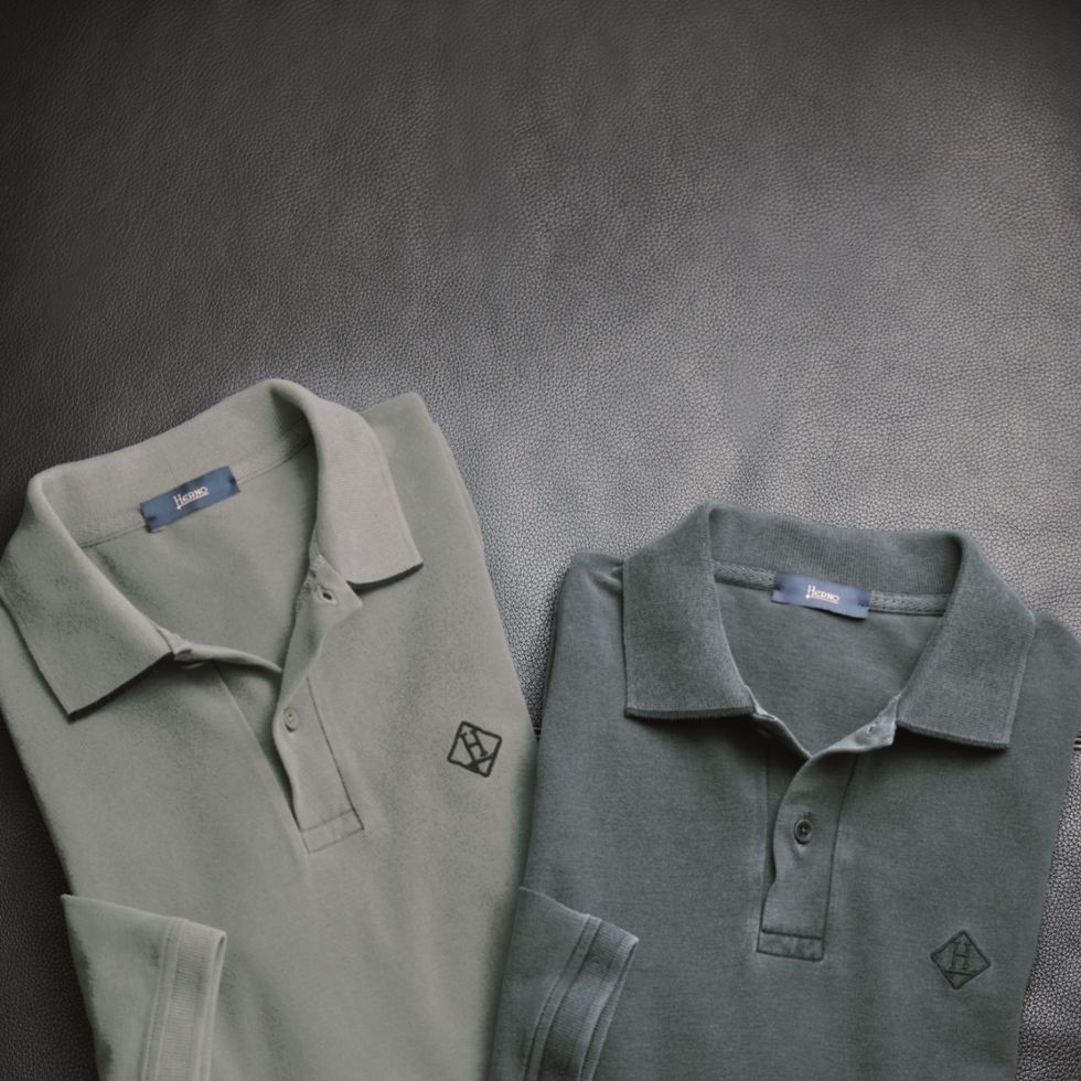 a pair of folded shirts