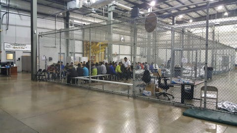 Central Processing at McAllen Border Patrol Facility