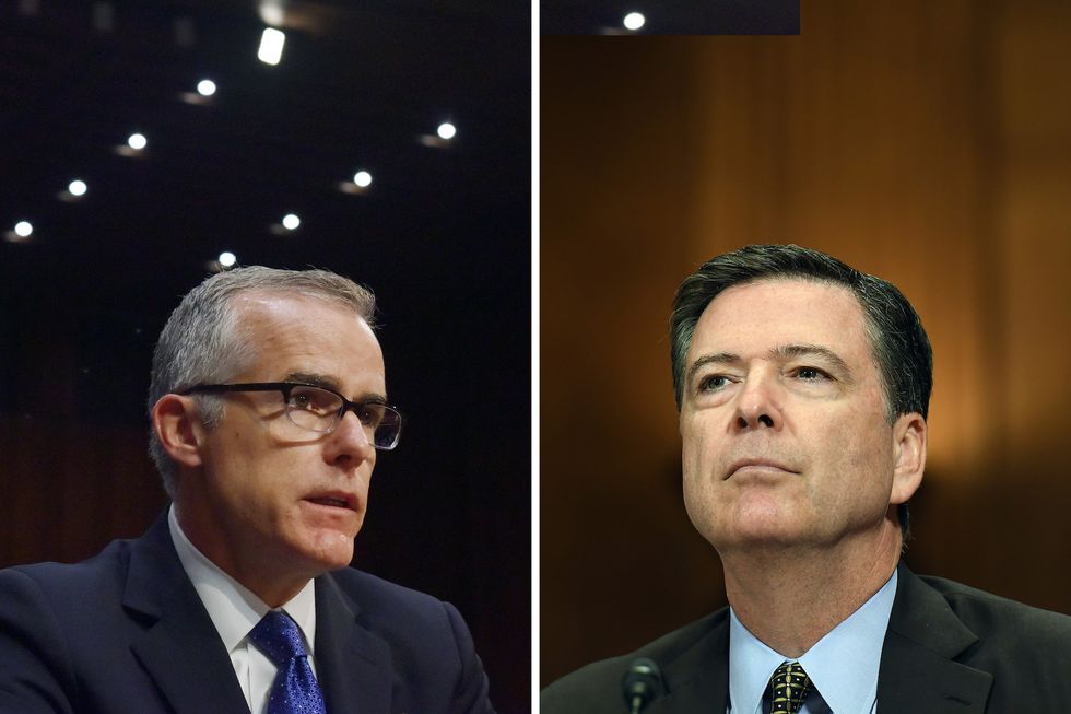 Andrew McCabe, left, and James Comey. (Photos by Jahi Chikwendi