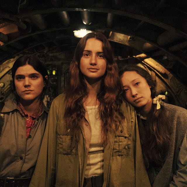 mayday, from left soko, grace van patten, havana rose liu, 2021 ph tjasa kalkan  © magnolia pictures  courtesy everett collection