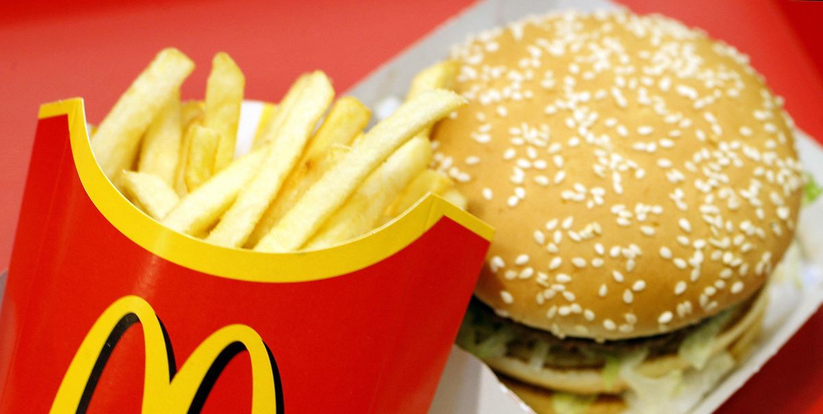 mcdonald's burger and fries