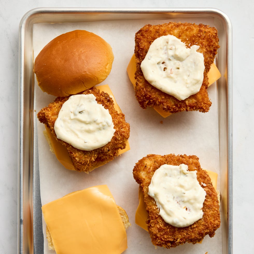 fried fish in a sandwich