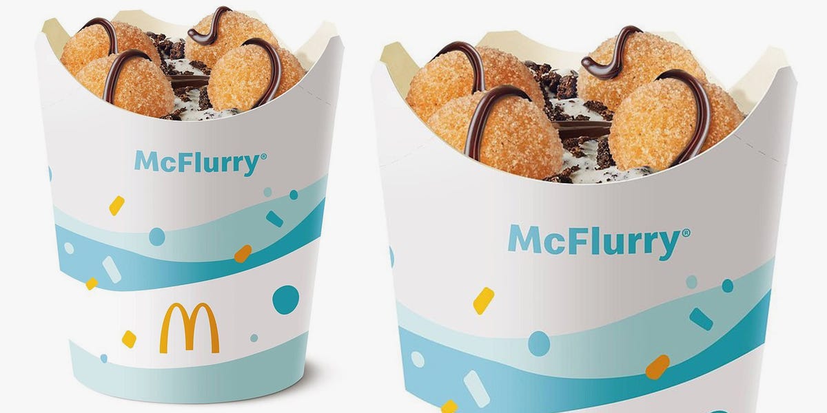 McDonald’s Has a New McFlurry That’s Topped With Cinnamon Donut Balls