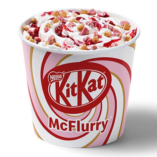 mcdonald's germany kit kat ruby mcflurry with raspberry sauce