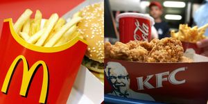 McDonald's, Mcdonalds, KFC, fast food, burger, chips, chicken