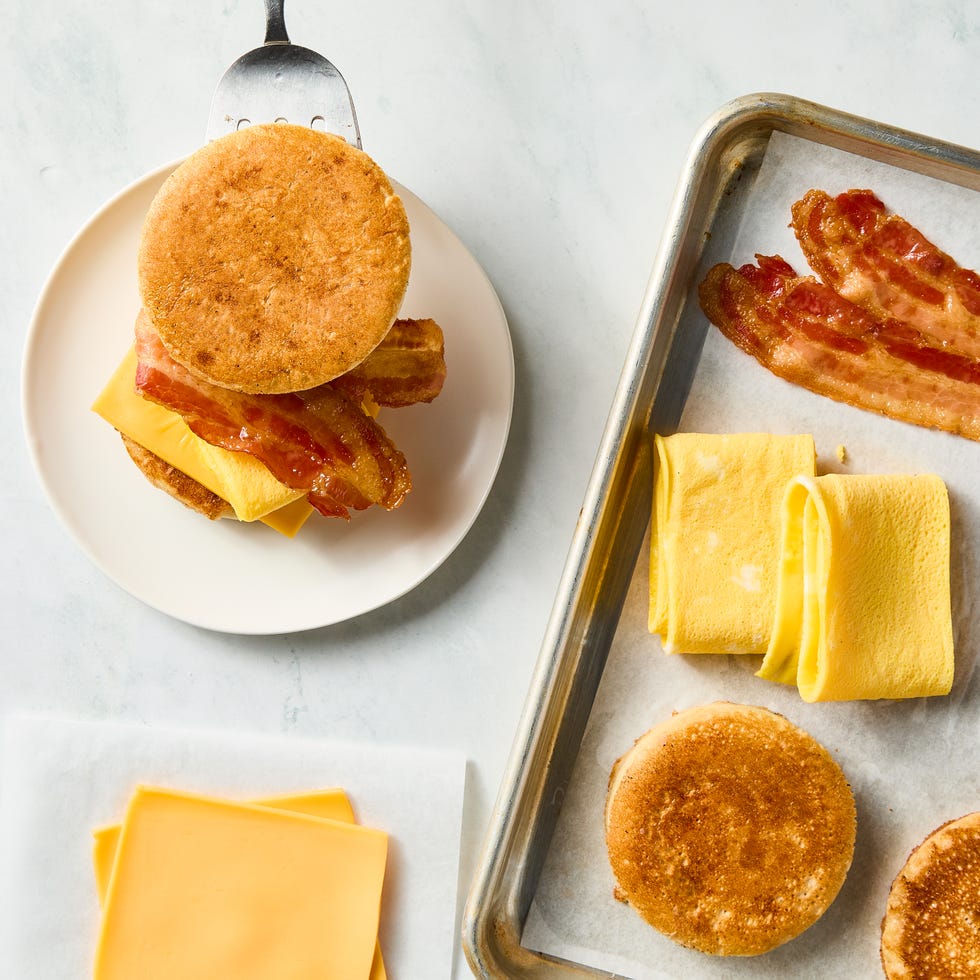 mcdonald's mcgriddle with american cheese bacon and egg