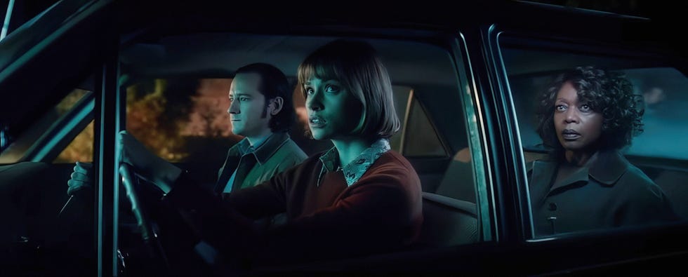 salems lot, from left: lewis pullman, makenzie leigh, alfre woodard, 2024. © warner bros. / courtesy everett collection