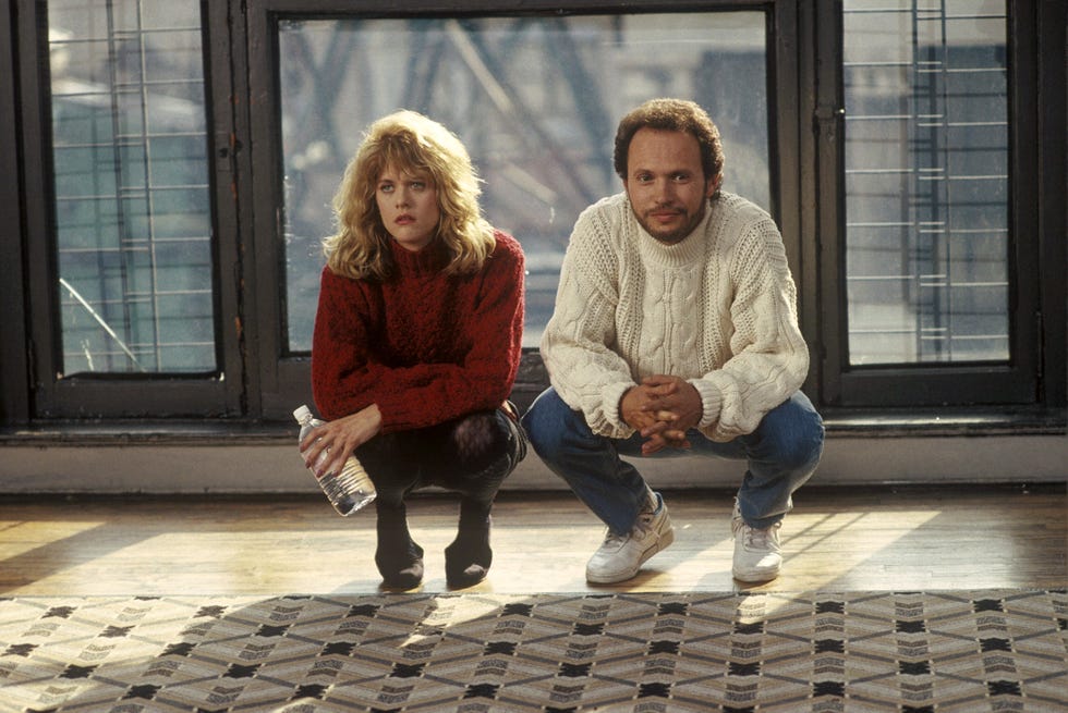 meg ryan chunky sweater in when harry met sally