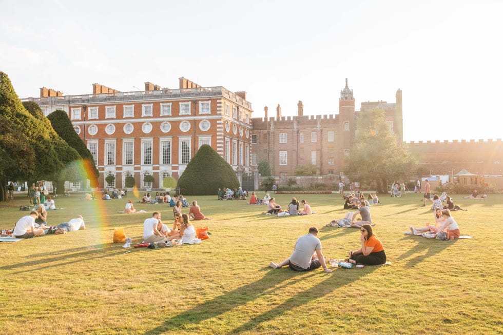 Queen Consort hosts Reading Room festival at Hampton Court Palace