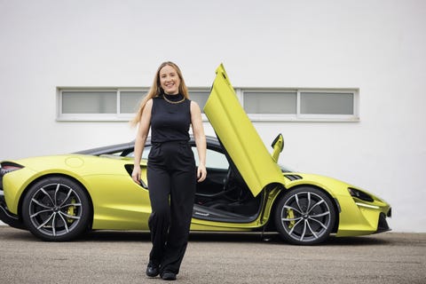 natasha bird mcclaren car