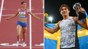 sydney mclaughlin y armand duplantis