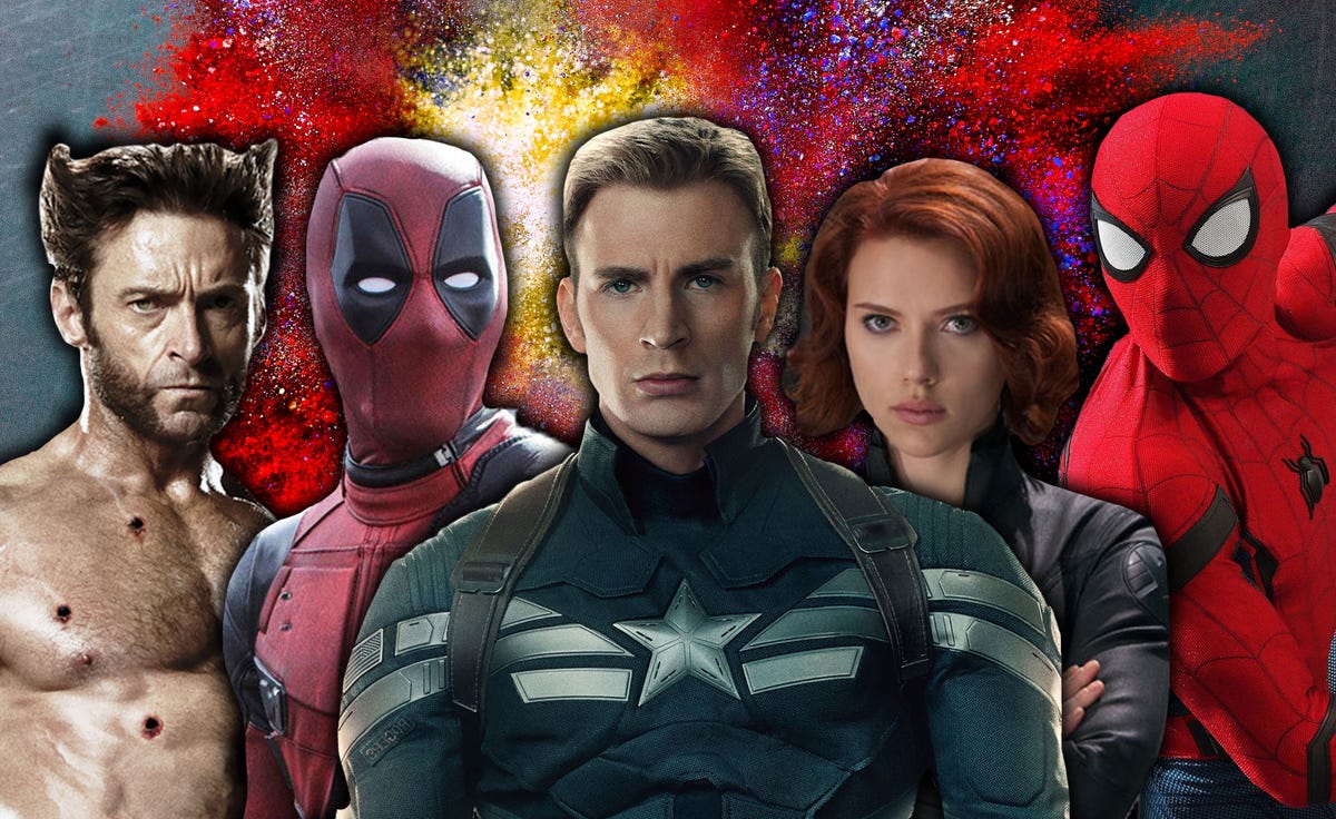 Spider-Man & Returning Fox X-Men Characters Join Ryan Reynolds In Deadpool 3  Fan Poster