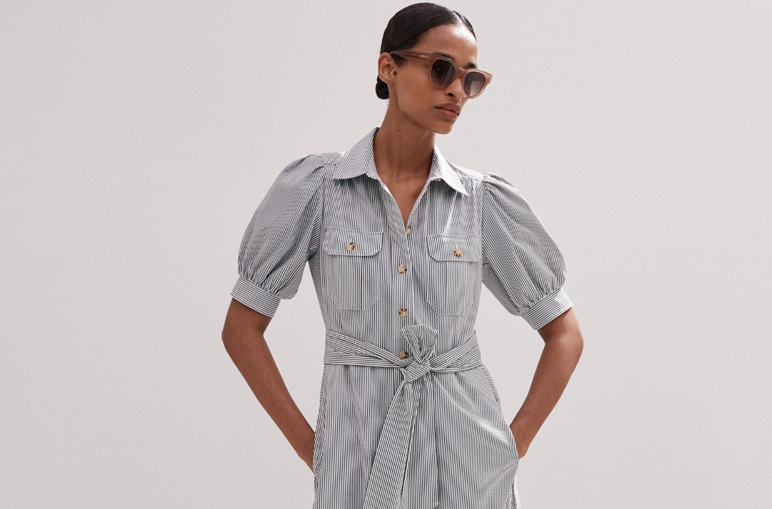 The ME EM shirt dress of last summer is back with a cool twist