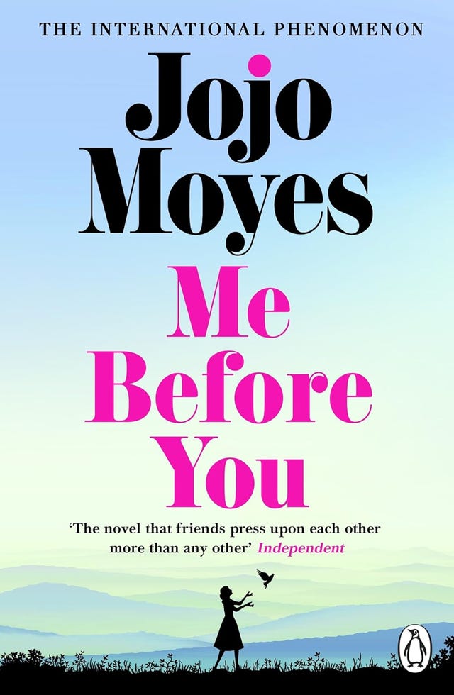book cover of me before you by jojo moyes