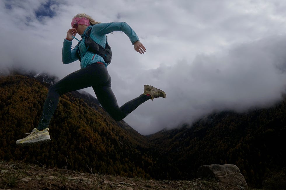 Jumping, Sky, Cloud, Recreation, Mountain, Photography, Hill, Tree, Running, Exercise, 