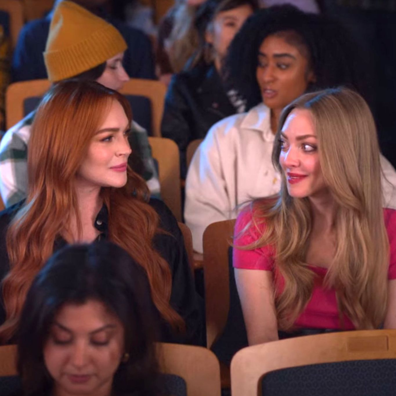 Watch Lindsay Lohan, Amanda Seyfried, and Lacey Chabert Reprise Their 'Mean Girls' Roles