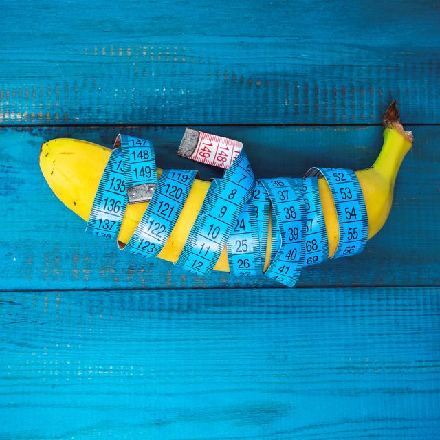 measure tape wrapped around banana