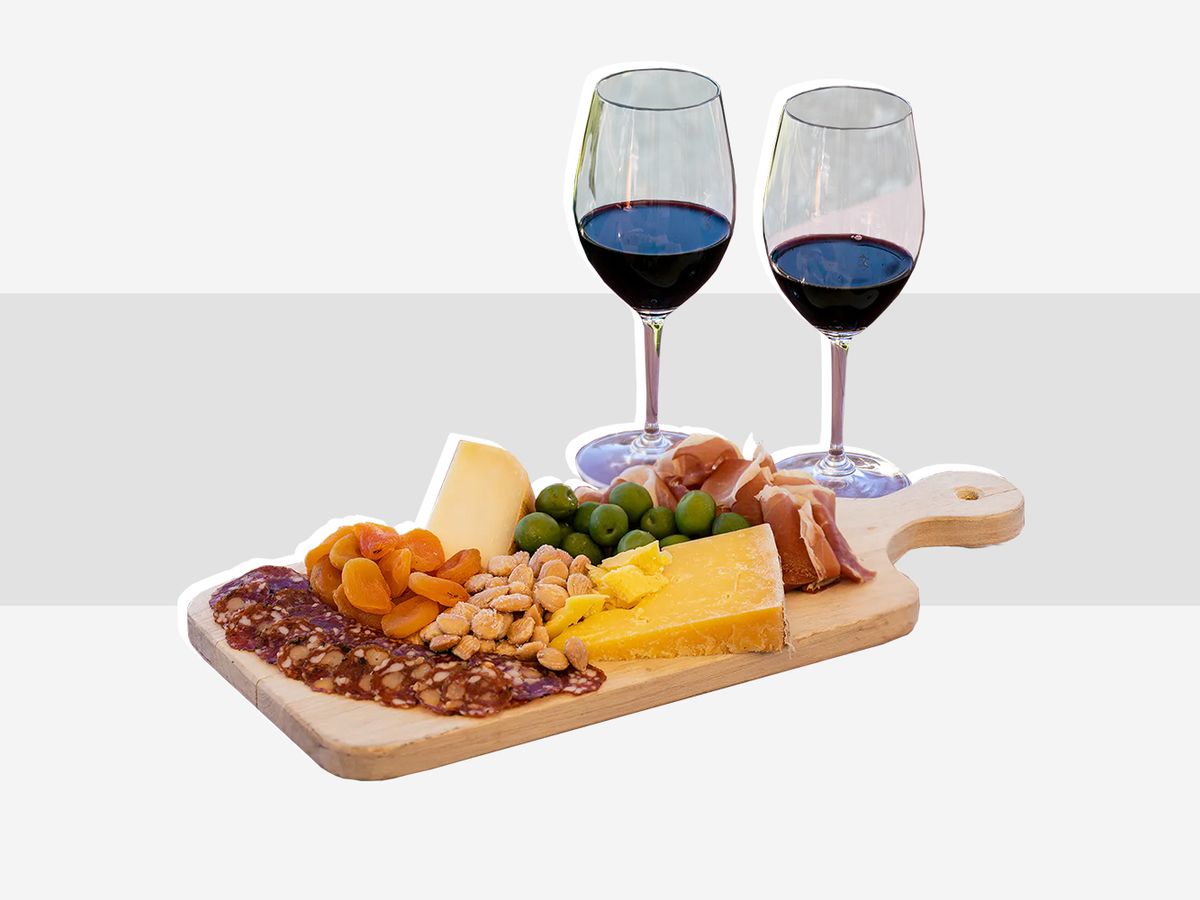 Meat, Cheese, and Wine Gift Box