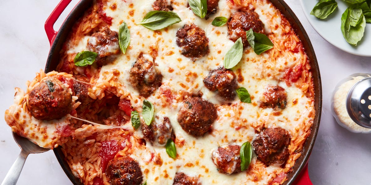 preview for Meatball Parm Orzo Is Comfort Food You Don't Have To Eat With Your Hands