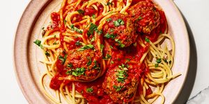 vegan spaghetti and meatballs