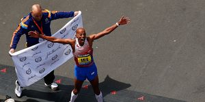 amerian meb keflezighi wins the boston marathon