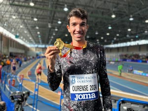 adel mechaal cuarto doblete pista cubierta ourense 2024