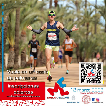 promoción del medio maratón internacional de elche en instagram