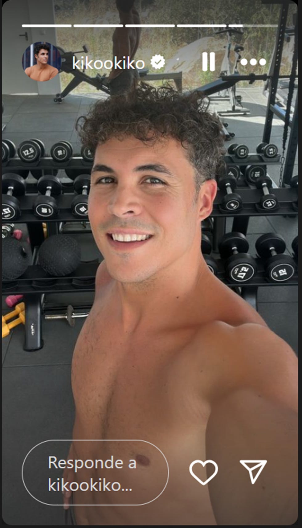kiko jimenez en el gimnasio