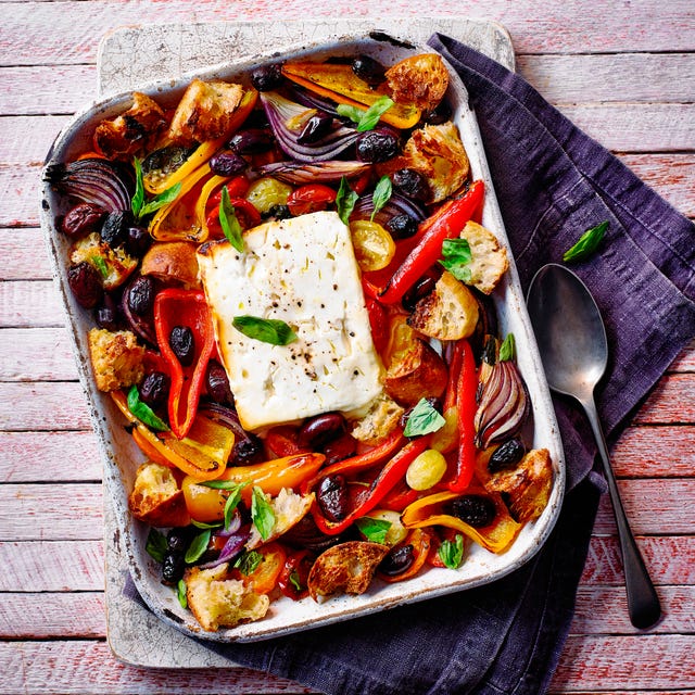 mediterranean feta traybake