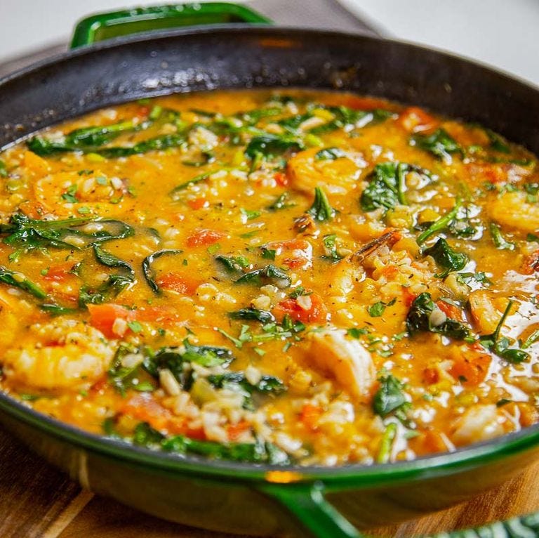 Mediterranean Shrimp & Rice Soup - Delish.com
