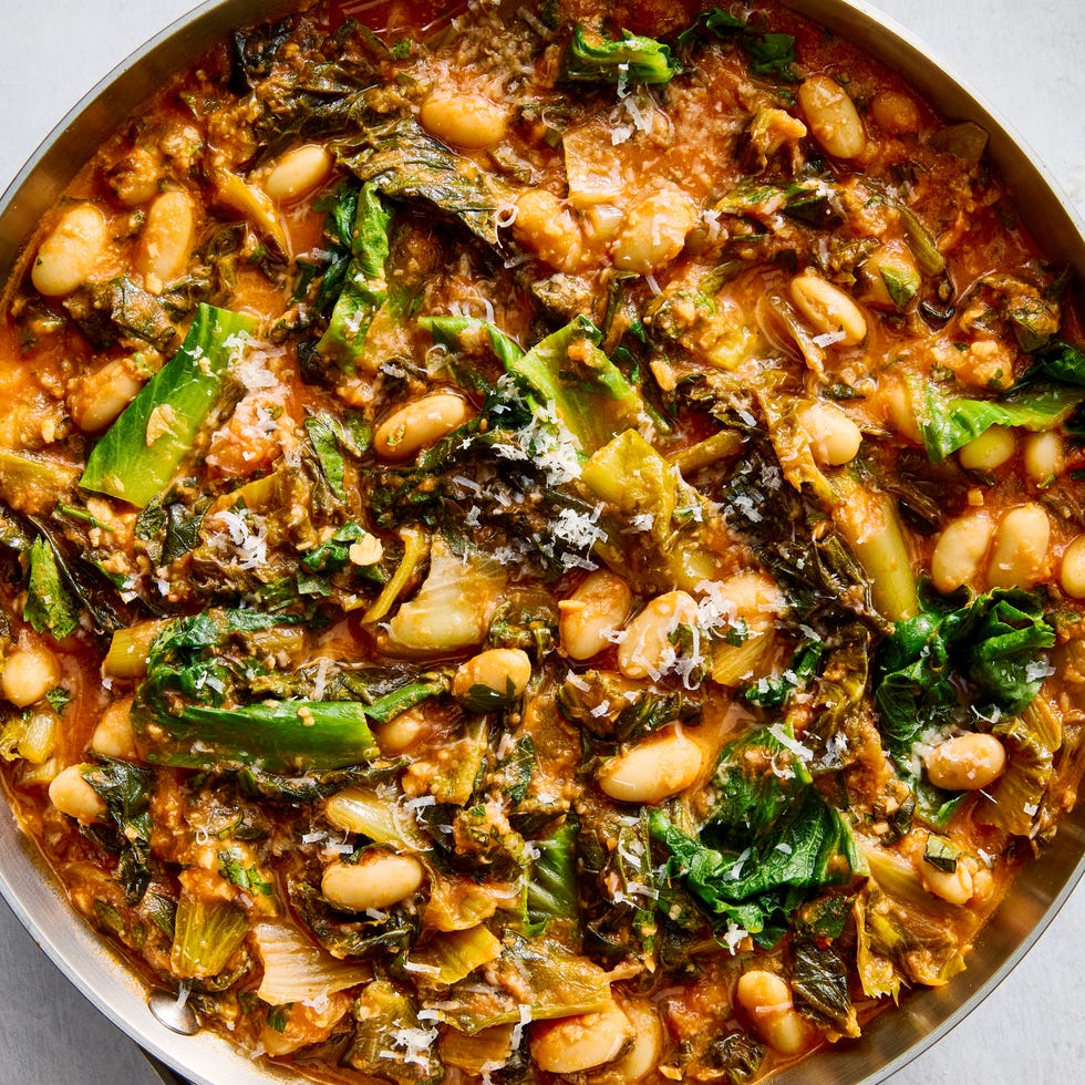 mediterranean white beans greens