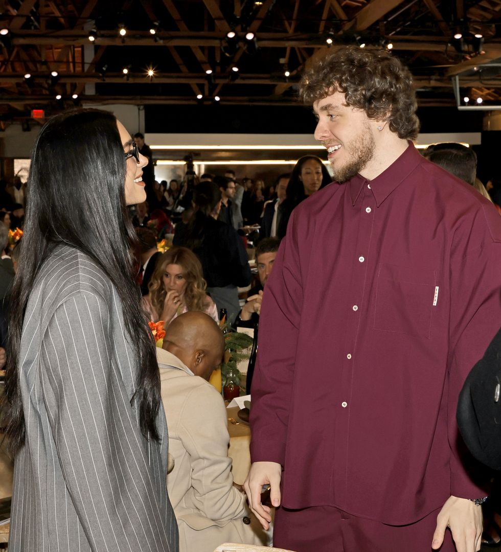 los angeles, california   december 03 l r dua lipa and jack harlow attend varietys 2022 hitmakers brunch at city market social house on december 03, 2022 in los angeles, california photo by kevin wintergetty images