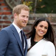 london, england   november 27  prince harry and actress meghan markle during an official photocall to announce their engagement at the sunken gardens at kensington palace on november 27, 2017 in london, england  prince harry and meghan markle have been a couple officially since november 2016 and are due to marry in spring 2018  photo by chris jacksonchris jacksongetty images
