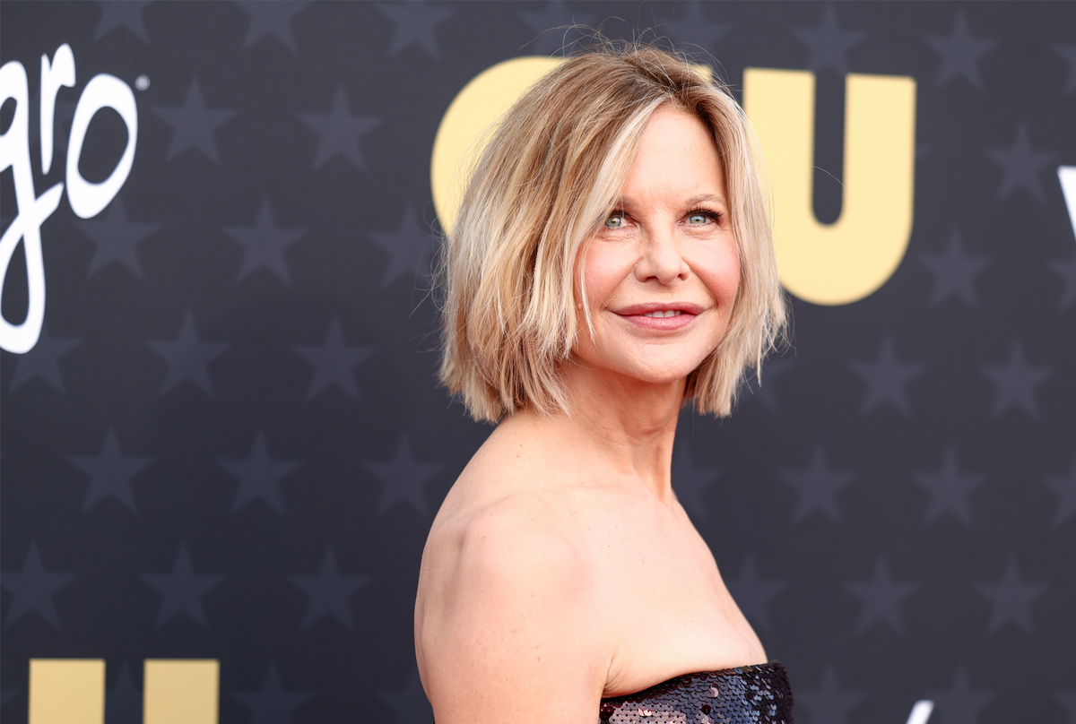 Meg Ryan wears a sequin gown at The Critics' Choice Awards