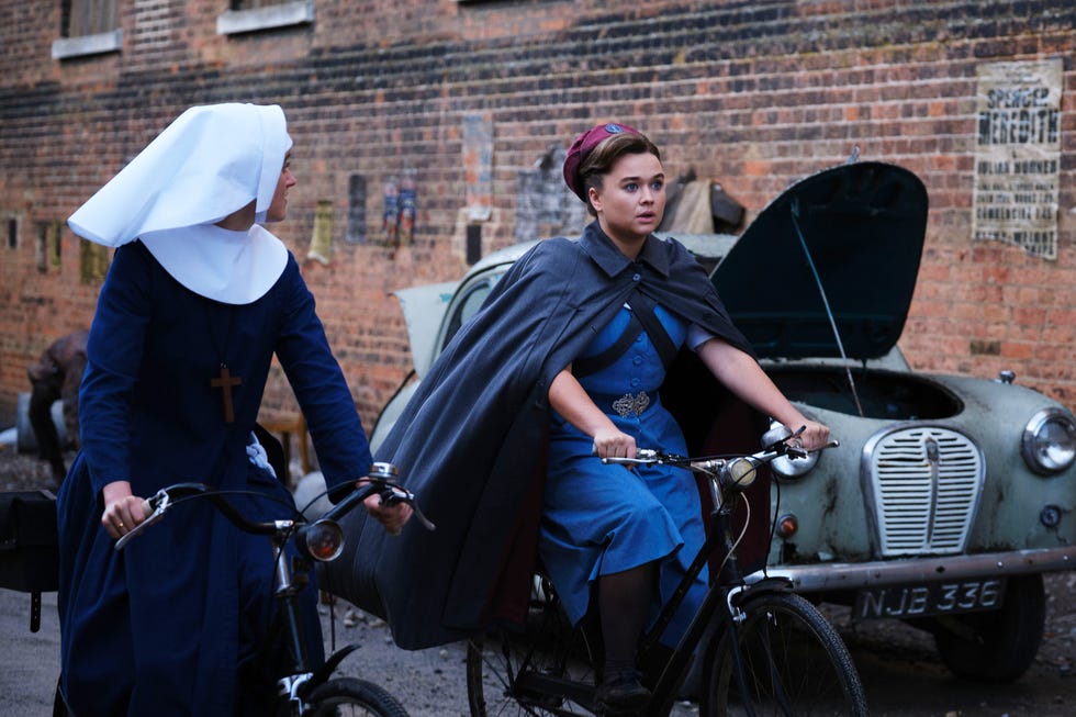 megan cusack as nurse nancy corrigan, call the midwife season 11