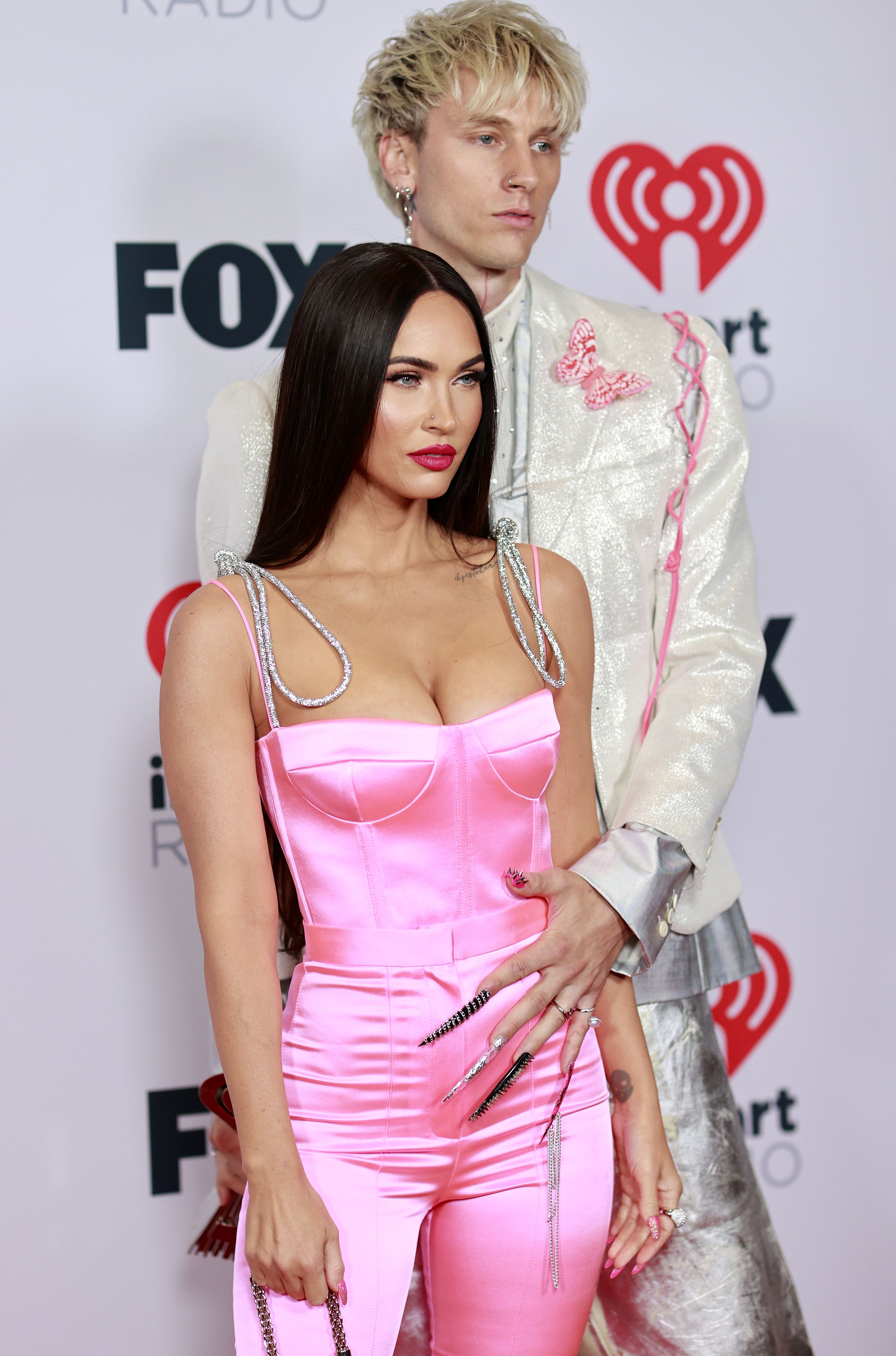 Megan Fox and Machine Gun Kelly Match in Pink at 2021 iHeartRadio Music  Awards