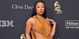 megan thee stallion cut out leather bra