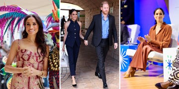 meghan markle outfits colombia trip day 1